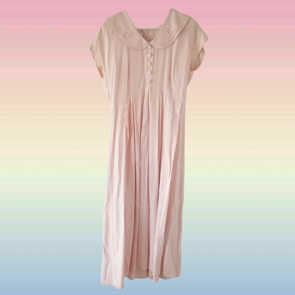 Vintage Pink Maxi Nina Piccalino Dress